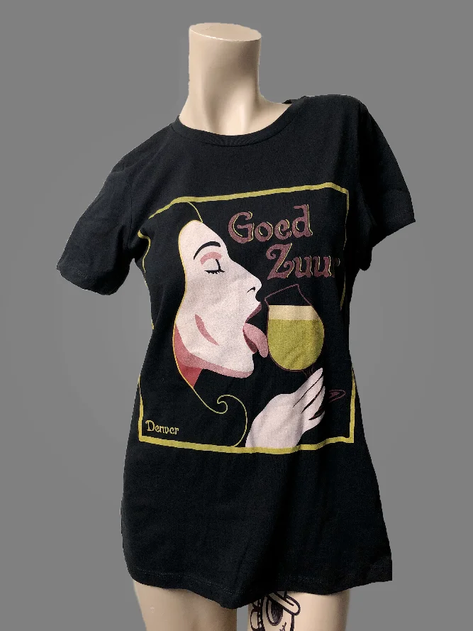 Goed Zuur Denver brewery vintage woman drinking tee screen print Colorado