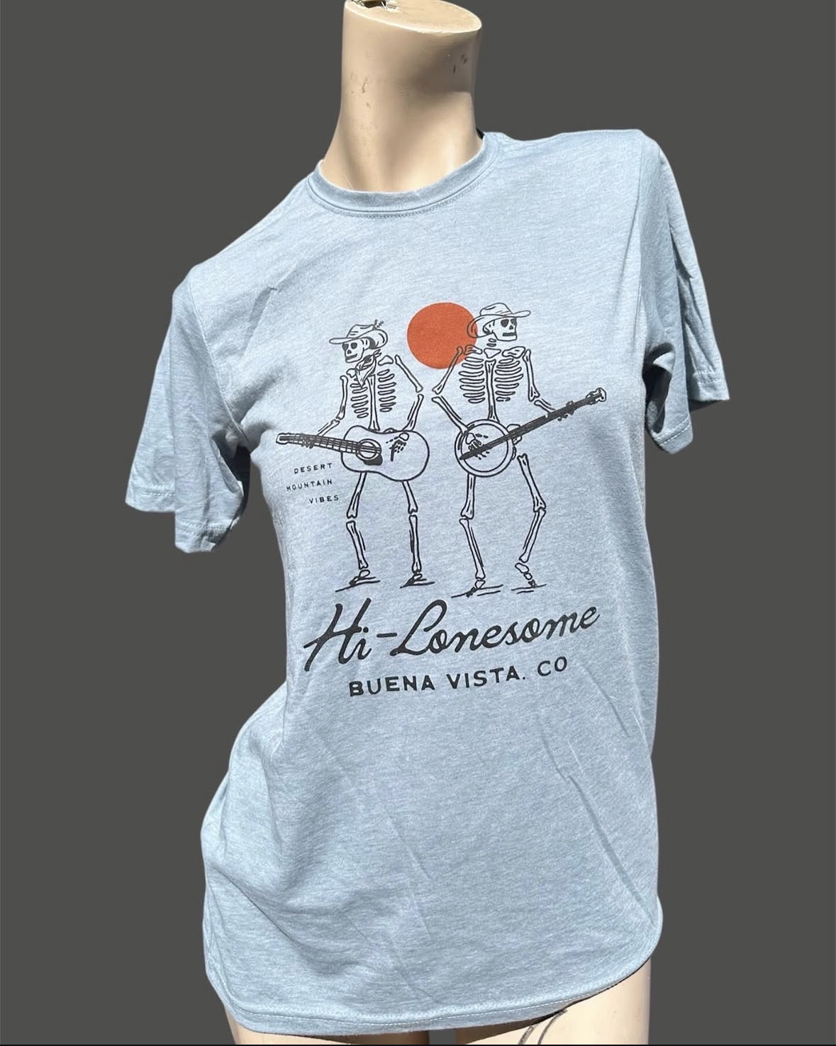 Hi Lonesome Buena Vista Colorado custom screen printed t-shirt